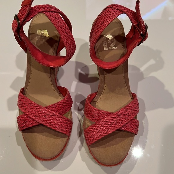 R2 Britney espadrille wedge platform sandal, woven detailed ankle strap - Picture 4 of 11